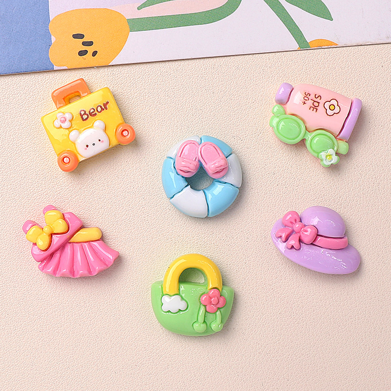 Travel Accessories Wholesale Suppliers - Letni kapelusz plażowy Żywica Cartoon Cabochon