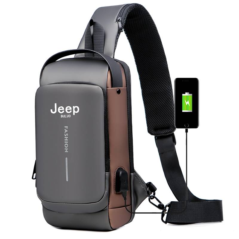 Travel Accessories Tech - Jeep Buluo Męska Torba Antykradzieżowa z