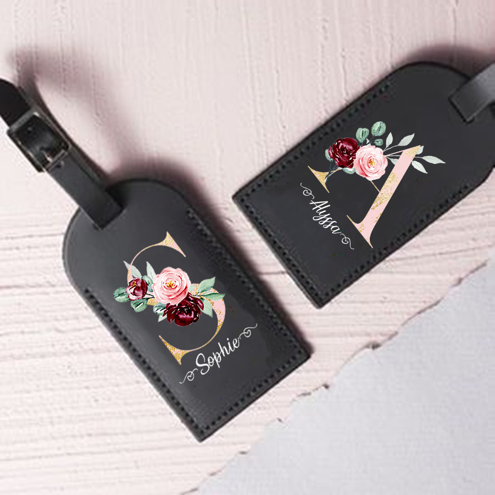 Travel Accessories Personalised - Spersonalizowana litera z imieniem Skórzana przywieszka