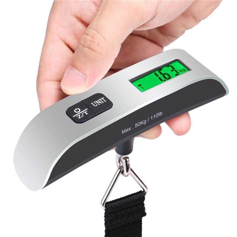 Travel Accessories Tech - Waga elektroniczna przenośna z wyświetlaczem LCD,