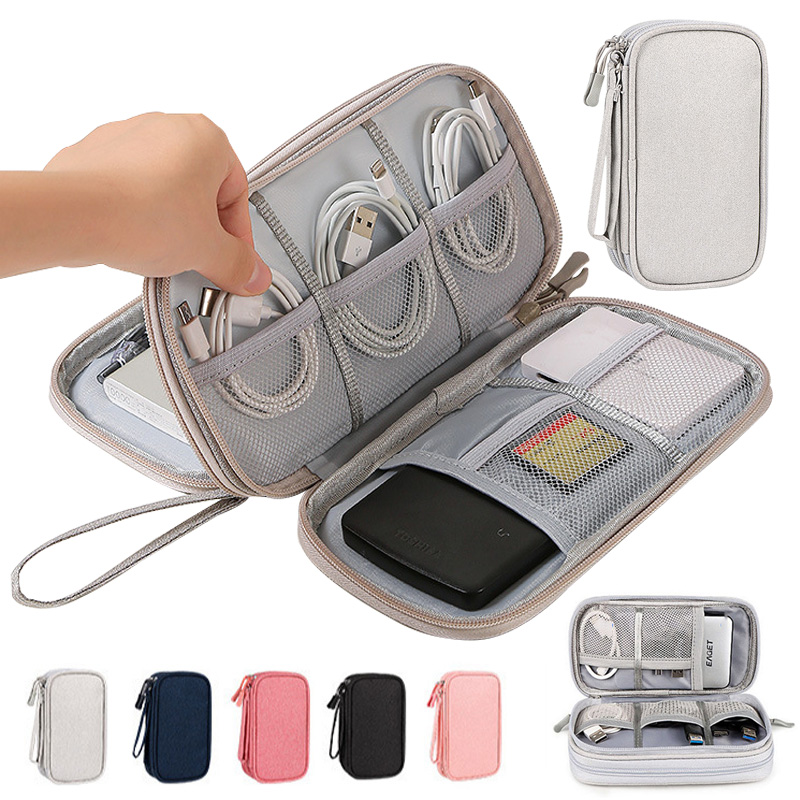 Travel Accessories Tech - Wielokolorowa Przenośna Torba Cyfrowa do Przechowywania