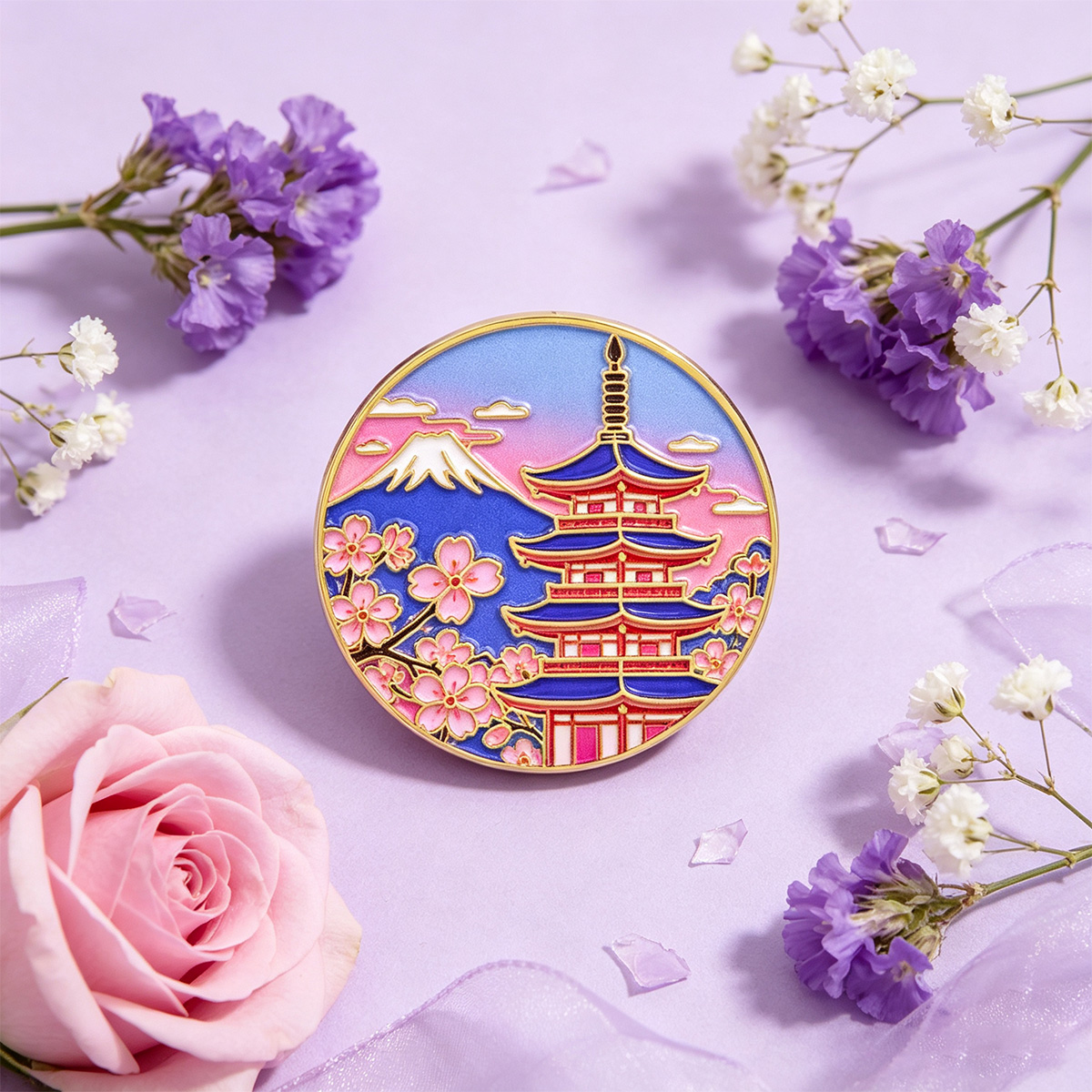 Emaliowana przypinka z motywem – Travel Accessories In Japan recenzja i cena