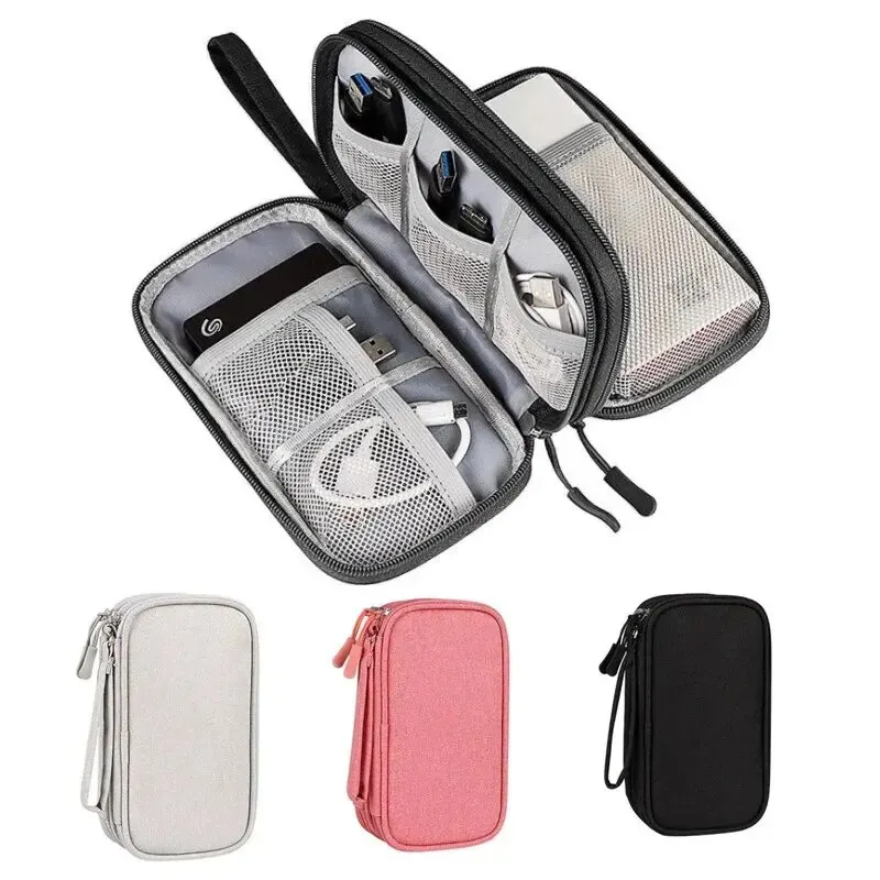 1 SZT. Szara/Czarna/Różowa/Gra – Cable Organizer Travel recenzja i cena