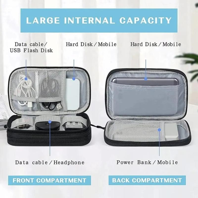 1 SZT. Szara/Czarna/Różowa/Gra – Cable Organizer Travel recenzja i cena