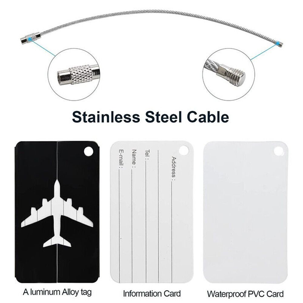 Aluminiowe etykiety na bagaż p – Travel Accessories Personalised recenzja i cena